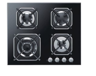 China Four Burners Gas Cooker Hob High Safety For Home Kitchen SS Surface Material on sale