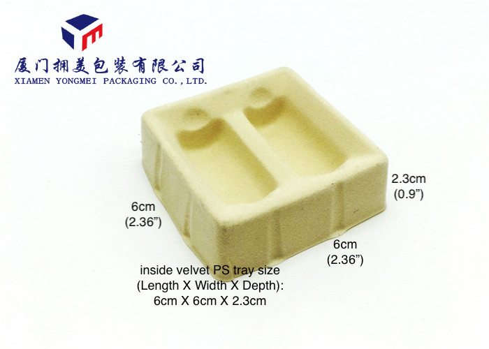 Best Rectangle Shape Plastic Retail Boxes Premium Velvet White Ps Inside Tray wholesale