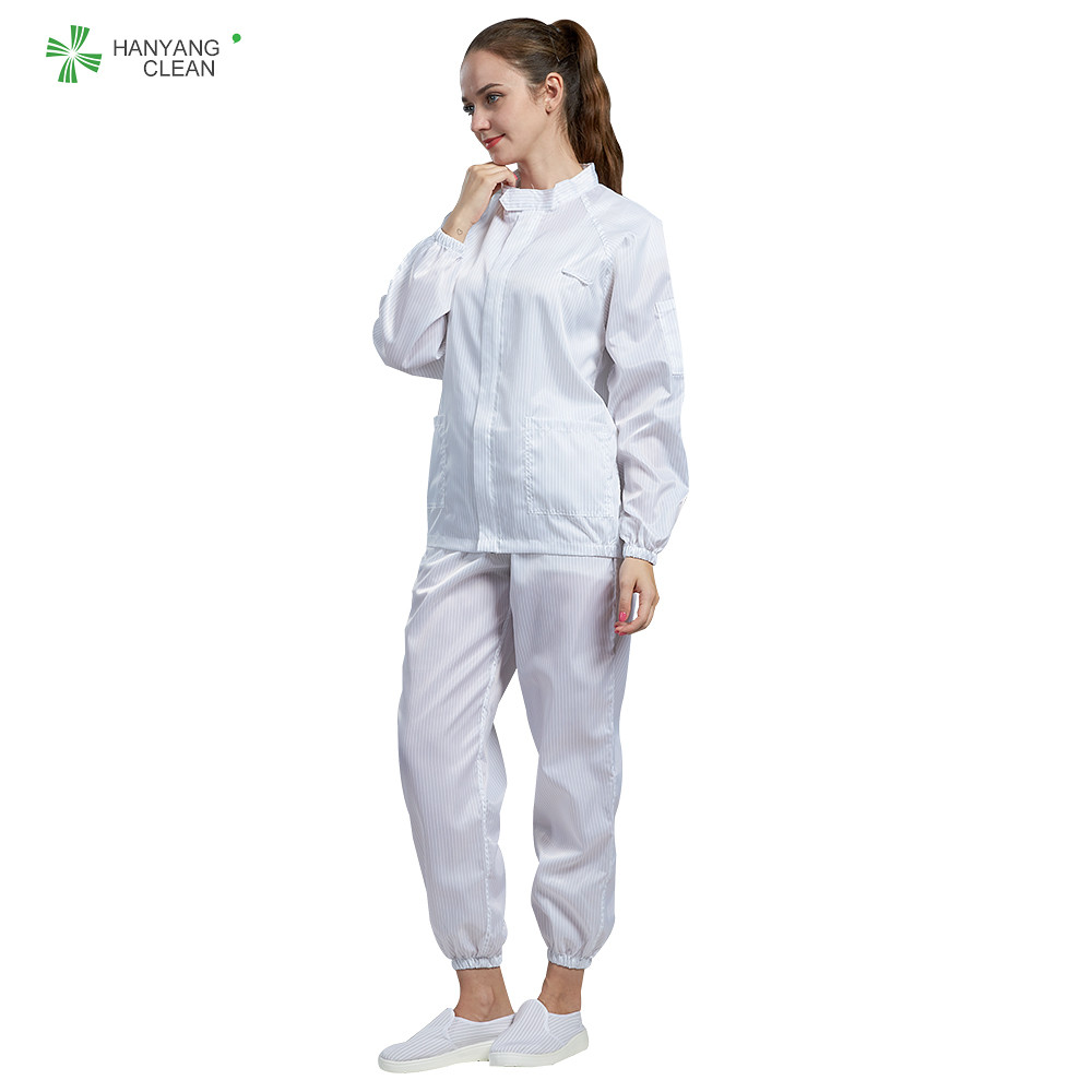 Best Cleanroom ESD Antitatic White Color Garment Can Be Autoclavable For All Grade Of Cleanroom wholesale