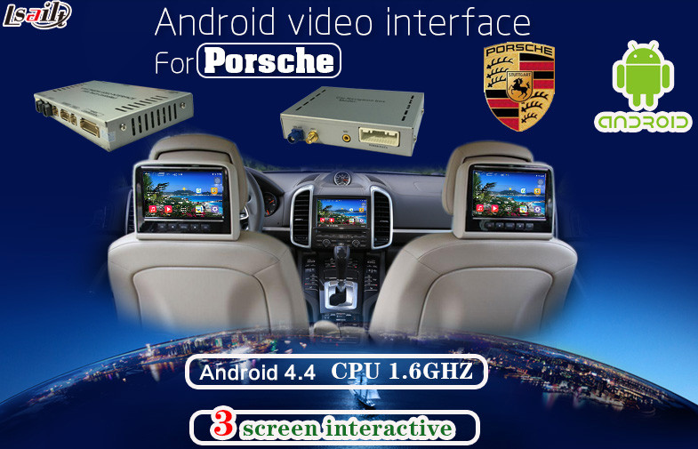 China Porsche 3.0m CEP car multimedia interface / audio video interface , Android / IOS Mirror link on sale