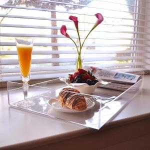Best Multipurpose Acrylic Tray Display 22Inch Breakfast Serving wholesale