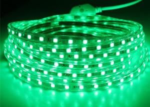 China Green High Voltage LED Strip 165 Feet / Roll 14.4W / M Lamp Power on sale