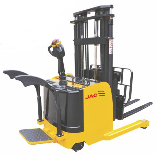 Cheap 1.5 Ton Forklift Reach Stacker , Single Scissor Forward Warehouse Stand Up Forklift for sale