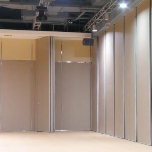 Best Soundproof Sliding Folding Partitions For Auditorium With Aluminum Frame MDF Finish wholesale