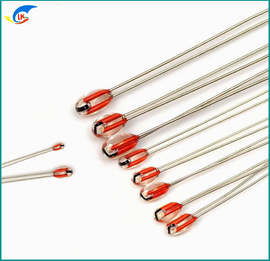 China MF51 Single Ended Glass Sealed Thermistor 10K 3950 For 3D Printer Office Appliances on sale