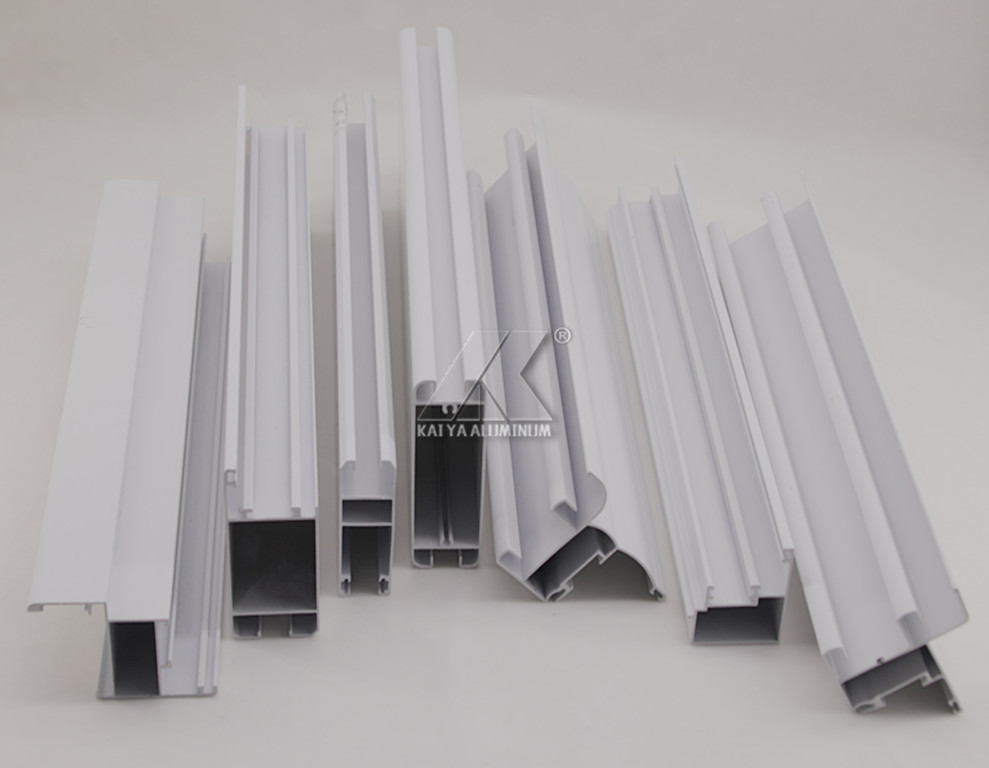 China White Powder Coating Standard Extrusion Aluminium Sliding Door Profiles From Foshan Manufacturer on sale