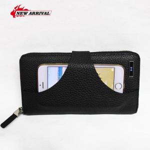 China Wallet with mobile phone holder the Genuine Leather business Wallet on sale