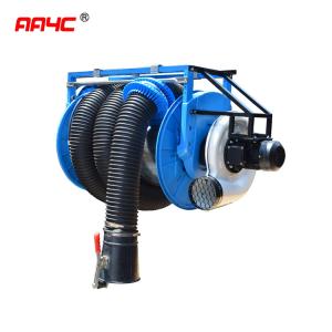 China AA4C Vehicle  spring driven exhaust hose reel  car Exhaust Extraction Hose drum on sliding rail on sale