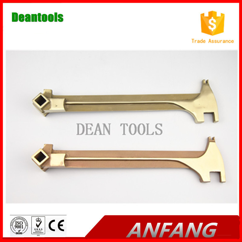 China non sparking drum plug wrench sparkless al-br copper UNIVERSAL BUNG WRENCH on sale