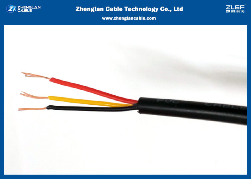 China PVC Insulated and PVC sheathed Flat cable（BVVB) for Building, 3 Cores Cable For House Wiring/ on sale