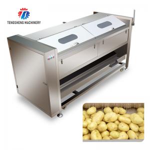 Best 380KG Stainless steel wool roller peeling cleaning machine turnip automatic fruit and vegetable peeling wholesale
