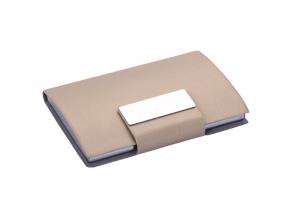 China Debossing Personalized Business Card Holder Zinc Alloy Metal Business Card Holder on sale
