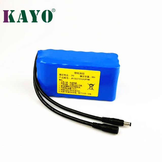 Best 8Ah 24V Lithium Ion Battery Pack MSDS NMC Deep Cycle CC CV Charging wholesale