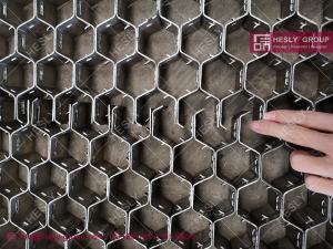 China Stainless Steel 310S Hexsteel Refractory Lining | 2 thickness | 14ga strips | 2 hexagonal hole | HESLY China Supplier on sale