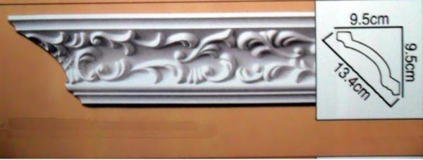 Cheap PU Corner Decorative Cornice Crown Moulding for Interior / Exterior for sale