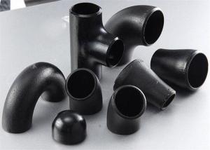 China 1.5D Long Radius Pipe Elbow Seamless Pipe Fittings STD ASME A234 SCH40 MS Black Painted on sale