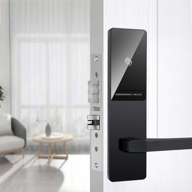 China Electronic Office Key Card door lock hotel system digital smart door lock with door handle on sale