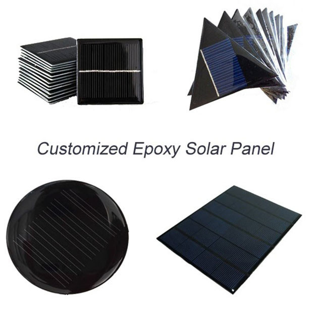 China Custom Made Small Solar Panel , Epoxy Resin Solar Panel For Led Garden Light Battery on sale