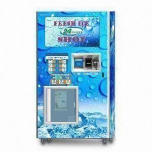 China Coin-operated Ice Vending Machine with Bill Acceptor, Used for Selling Pack/Sealed Ice on sale