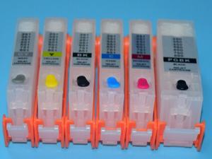 China 6 color refill ink cartridge with auto reset chip PGI-670 CLI-671 for Canon PIXMA MG7760 on sale