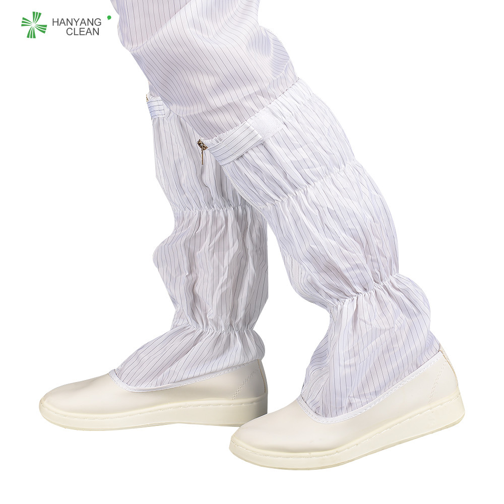 Best Antistatic esd cleanroom soft long boots PU booties esd safety shoe wholesale