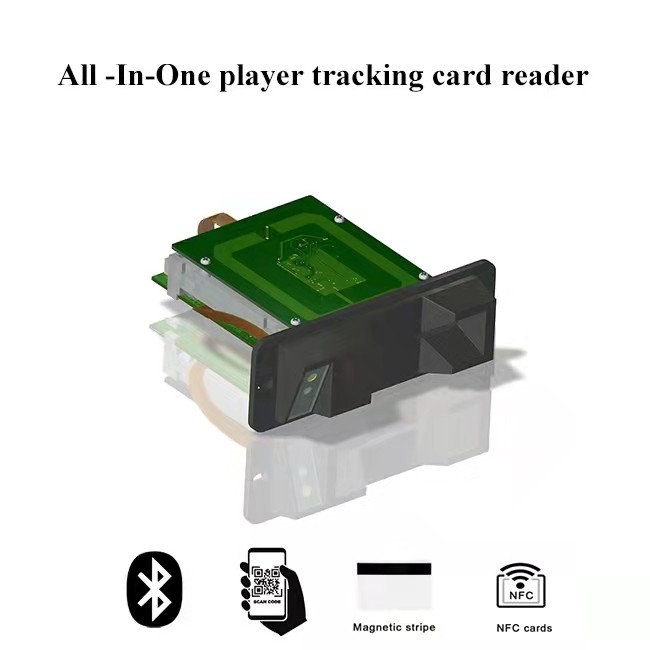 China Motorized Hybrid Card Reader RFID IC Magnetic Smart Card Reader USB Interface on sale