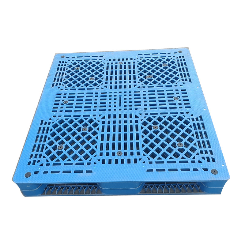 China Heavy Duty Large HDPE Four Way Entry Double Sides Stackable Reversible Euro Plastic Pallet for Sale on sale