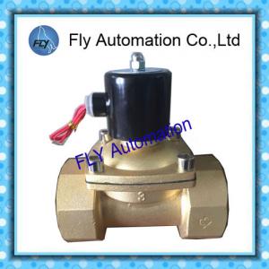 China 3inch Operated Directly 76mm Water Solenoid Valves , Threaded 2 Way Brass valves on sale