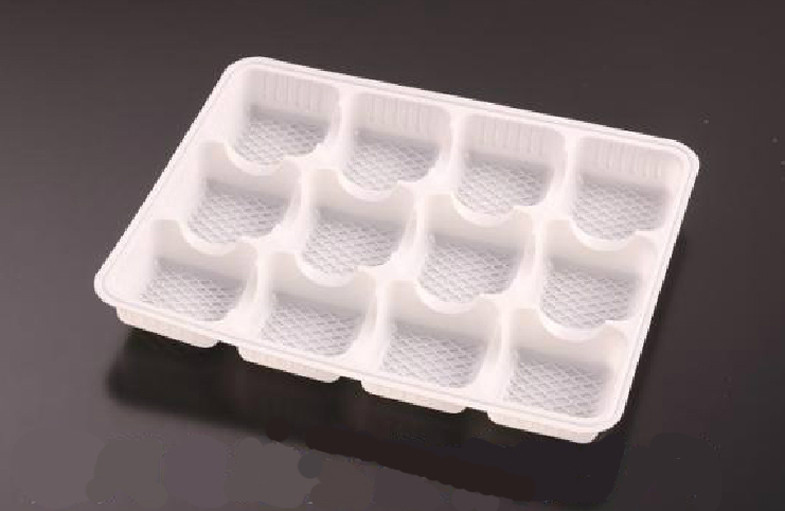 China Light Plastic Pumpkin Pie Tray Food Packaging Tray With 12 Holes 24cm on sale