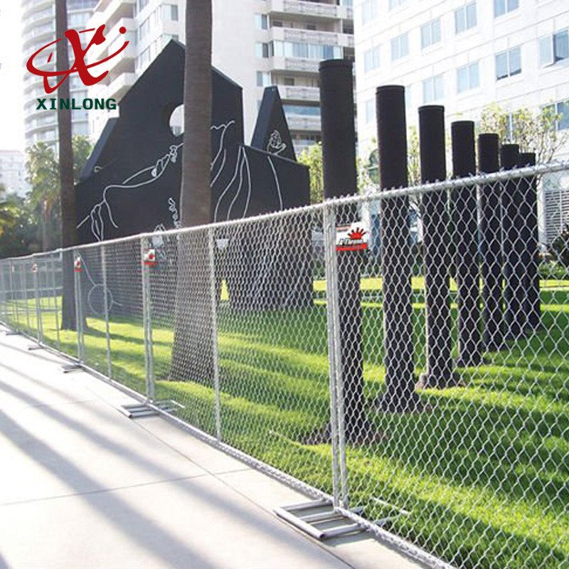Professional Temporary Chain Link Fence Panels For Sports Field / Construction Site