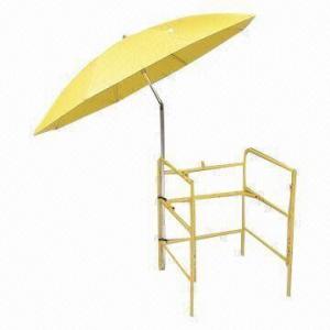China 42-inch x 8K Heavy Duty Yellow PVC Umbrella with Steel Ribs and Oxidized Aluminum Shaft on sale