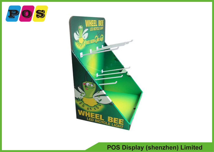 China Full Color Printed Corrugated Counter Display With Plastic Pegs For Hanging CDU001 on sale