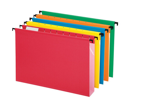 China SureHook Reinforced Extra Capacity Hanging Folders, Letter Size, Assorted, 20 per Box on sale