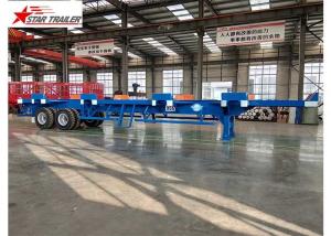Terminal Yard Blue Semi Trailer Truck High Strength And Strong Bearing Capacity