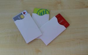 China Aluminum Foil RFOD Blocking Card Sleeve, Card and Passport Protector on sale