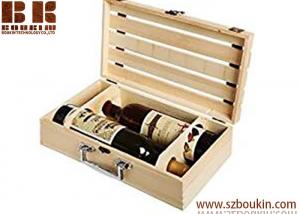 China Wooden Box Manufacturer Wine Bottle Box Wooden Gift Wooden Box For Wine on sale