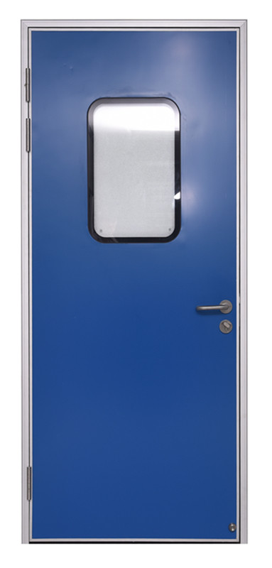 Wear Resistant Rockwool Infill 900*2100mm Cleanroom Door Coated Steel