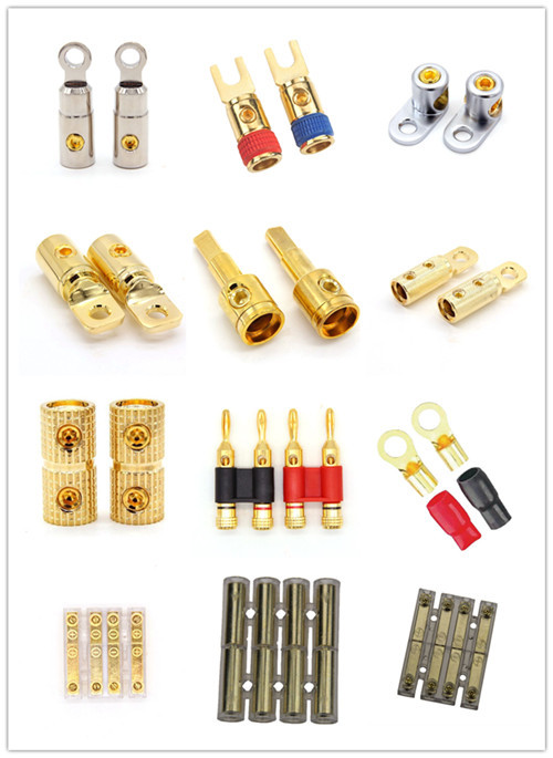 China Car Audio Ring Terminals Gold Nickel plated Auto Ring Terminals for Batteries & Amps Automotive Ring Terminals Connector on sale