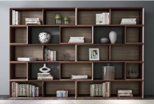 China Home Study room Office Furniture American Walnut Wood Combined Bookcase with Shelves by Classic Nordic design on sale