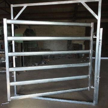 Best Galvanized  Round Oval 40mm 6-bar Rail Livestock Sheep Panels wholesale
