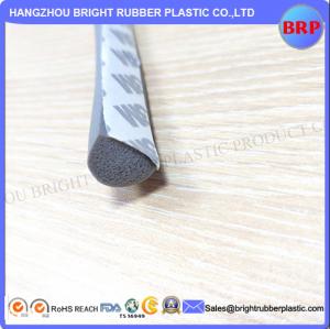 Best China Manufacturer Grey Customized High Quality OEM Silicone Rubber Extrusion Sponge With 3M Tape wholesale