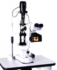 China KJ5DI Digital Slit Lamp Microscope With Camera 5 Steps Magnifications CE Approved Ophthalmic Eye Examination Equipment on sale