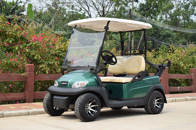 China 2 Passenger Electric Club Car Golf Buggy Green Color 2900*1200*1700mm on sale
