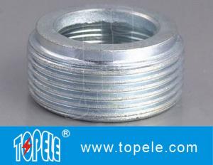 Best Electrical IMC Conduit Fittings Zinc Plated Steel Reducing Bushing , Threaded Reducer wholesale