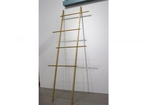 China BSCI 154cm High Standing Full Bamboo Towel Rack With 4 Bars on sale