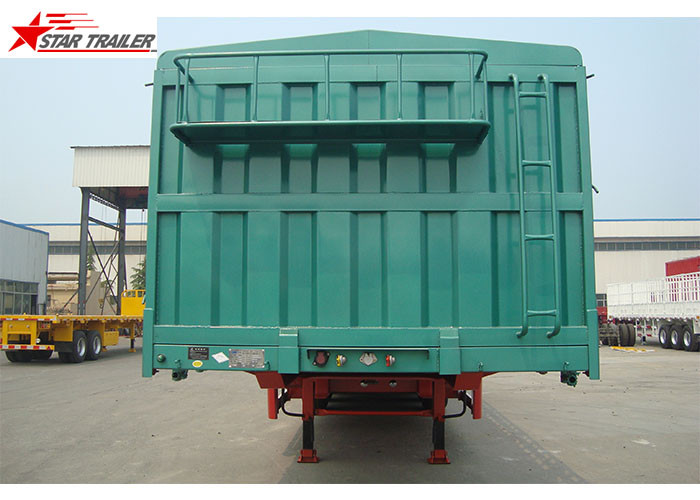Best Steel 60T Side Wall Trailer , High Intension Trailer With Folding Sides wholesale