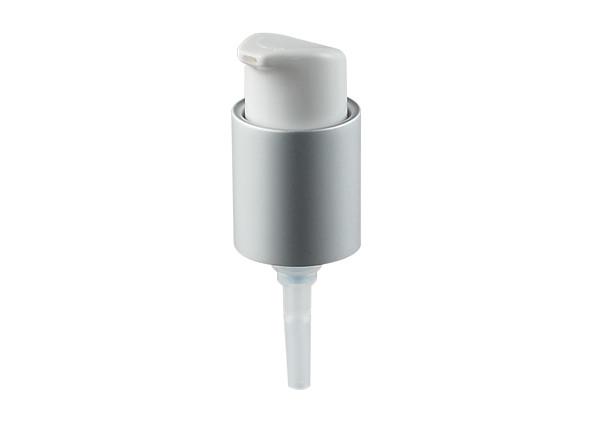 Cheap Aluminum Silver Closure Cream Pump Dispenser 24/410 With Plastic Pp Material for sale