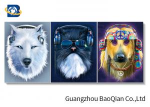 China Clear Vivid Animal 3d Photo For Home Wall Decor , 3d Flipped Changing Wall Art on sale