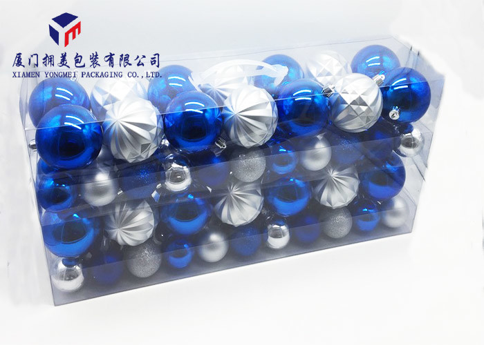 Best Clear PVC Packaging Boxes For Christomas Decoration A Handle On Top Hard Plastic Box wholesale