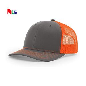 Best Custom 6 Panel Richardson 112 Snapback Hat Plain Blank Black Mesh Trucker Cap wholesale